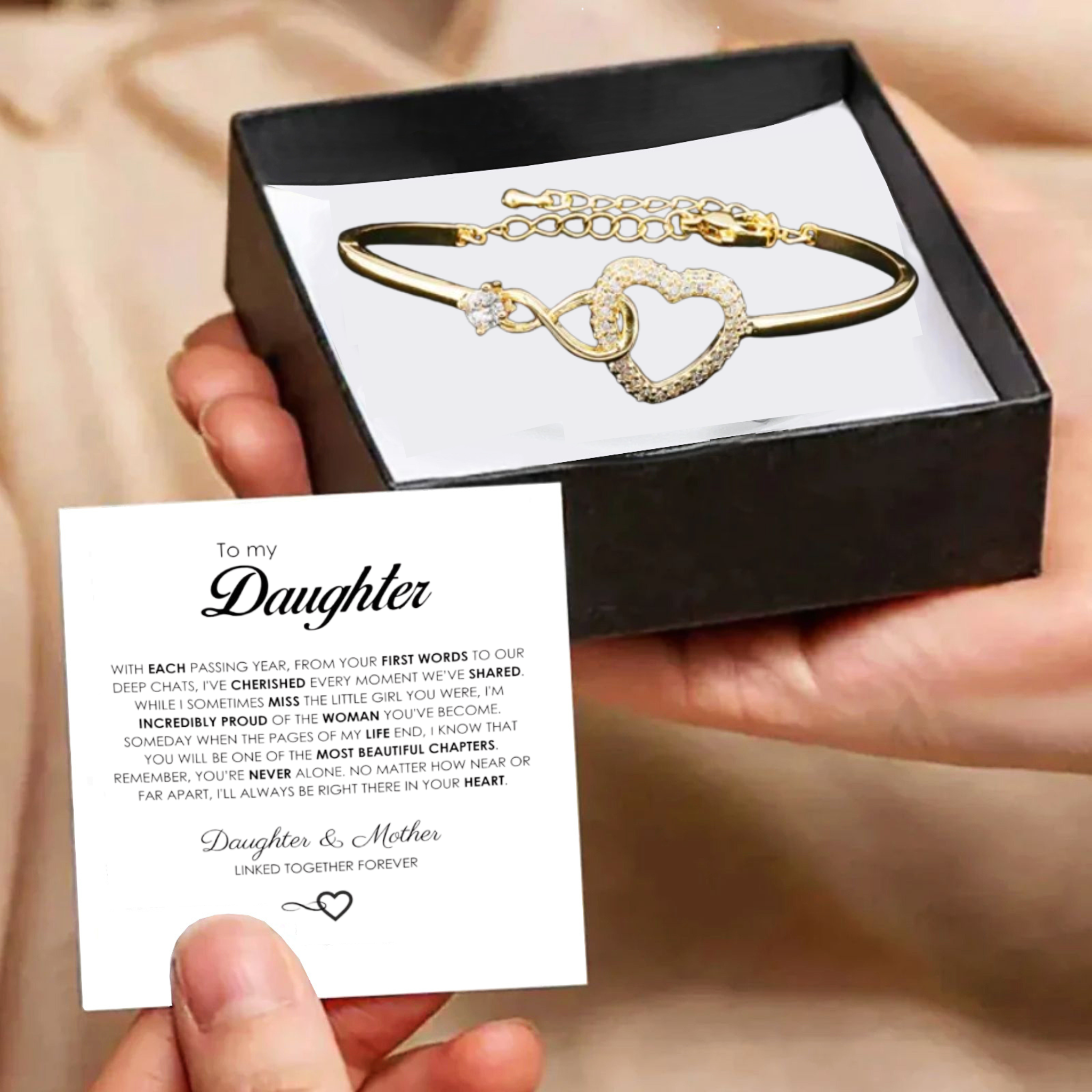 "To My Daughter" Forever Connected Bracelet